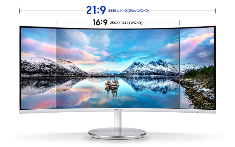 Écran incurvé 34 QLED Samsung Série 7 CJ791 (LC34J791WTMXZN)