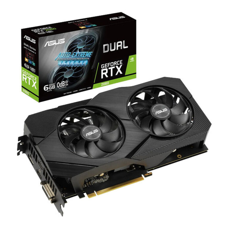 Carte graphique ASUS GeForce RTX 2060 – DUAL (90YV0CH6-M0NA00)