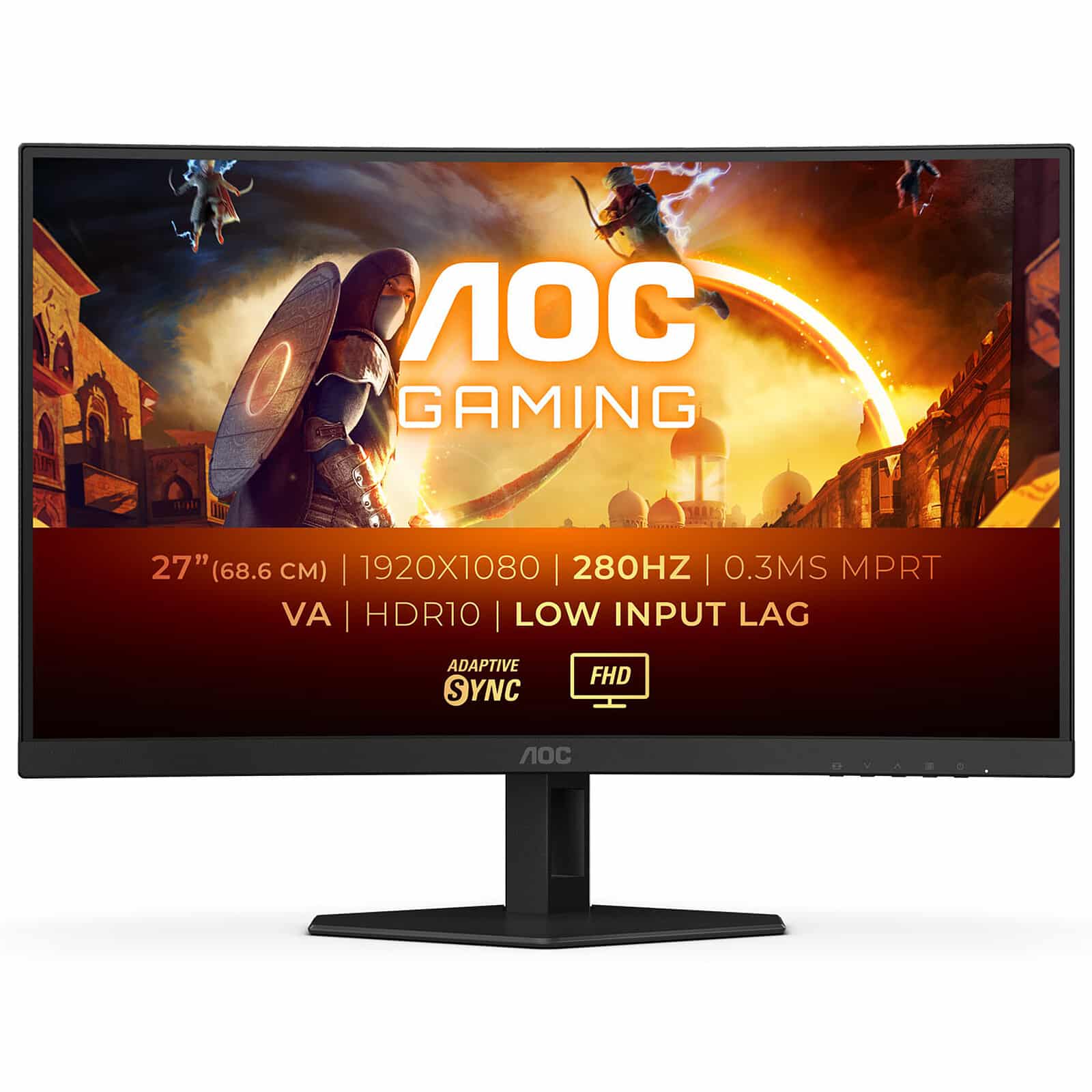 Écran PC Gamer Incurvé | AOC Gaming C27G4ZXE 27" Fast VA 280Hz 1ms (C27G4ZXE) 1 Écran PC Gamer Incurvé | AOC Gaming C27G4ZXE 27