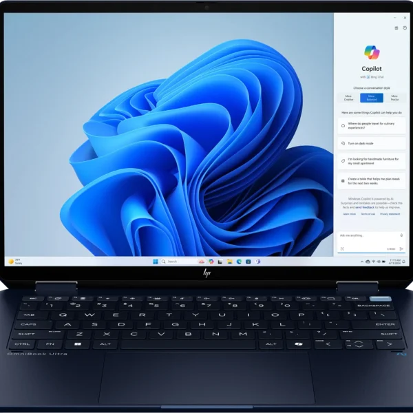 Ordinateur portable convertible | HP OmniBook Ultra Flip AI x360 Ultra 7 Bleu (C1KF2EA)